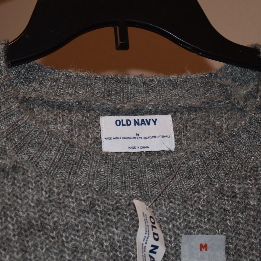 Old Navy Crop Top Sweater in Gray Size M - Picture 4 of 5